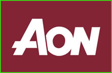Aon's burgundy logo.